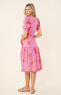 Elaina Dress Midi Length - Pink