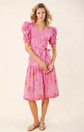Elaina Dress Midi Length - Pink