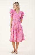 Elaina Dress Midi Length - Pink