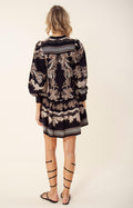 Janina Short Dress - Black