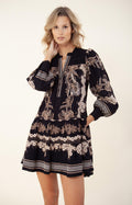 Janina Short Dress - Black
