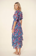 Amareli Dress W Tiered Skirt - Teal
