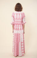 Clary Maxi Dress Embrodery - Pink
