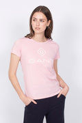 Lock Up SS T-Shirt - Preppy Pink - GANT - T-skjorter & Topper - VILLOID.no
