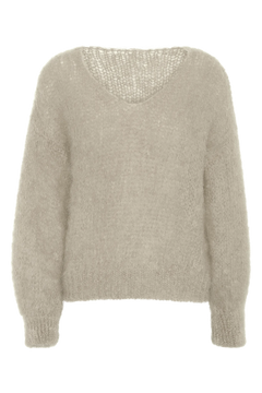 Milana Ls Mohair Knit - Beige