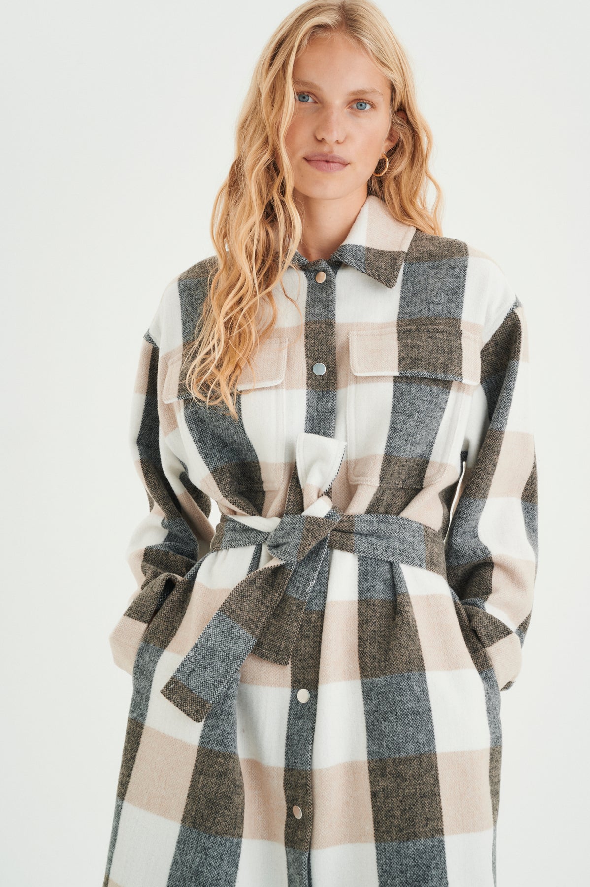 YanellIW Shirt Jacket - Neutral Mix