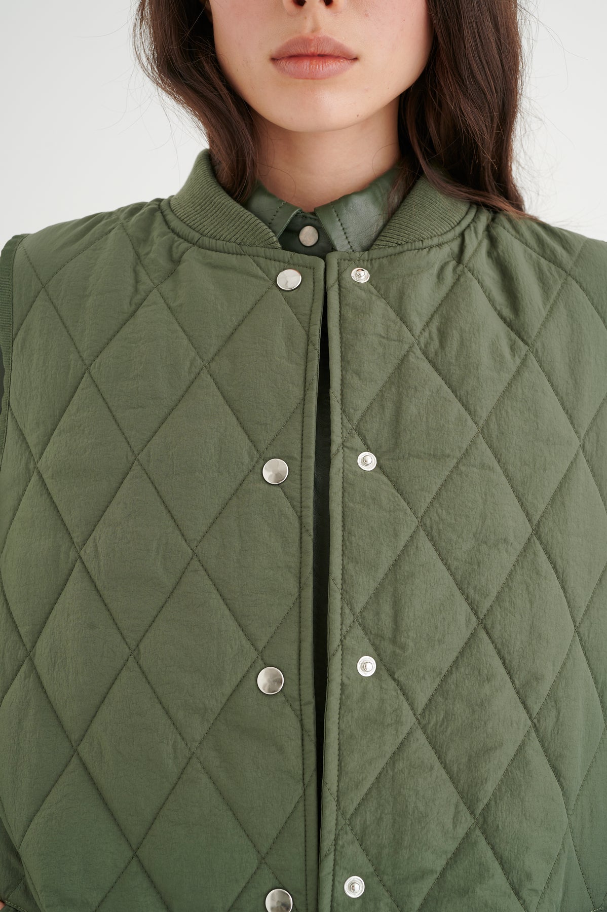 InWear CallasIW Quilted Vest - Beetle Green