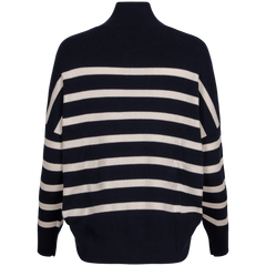 TenleyIW Turtleneck Pullover - Blue/White