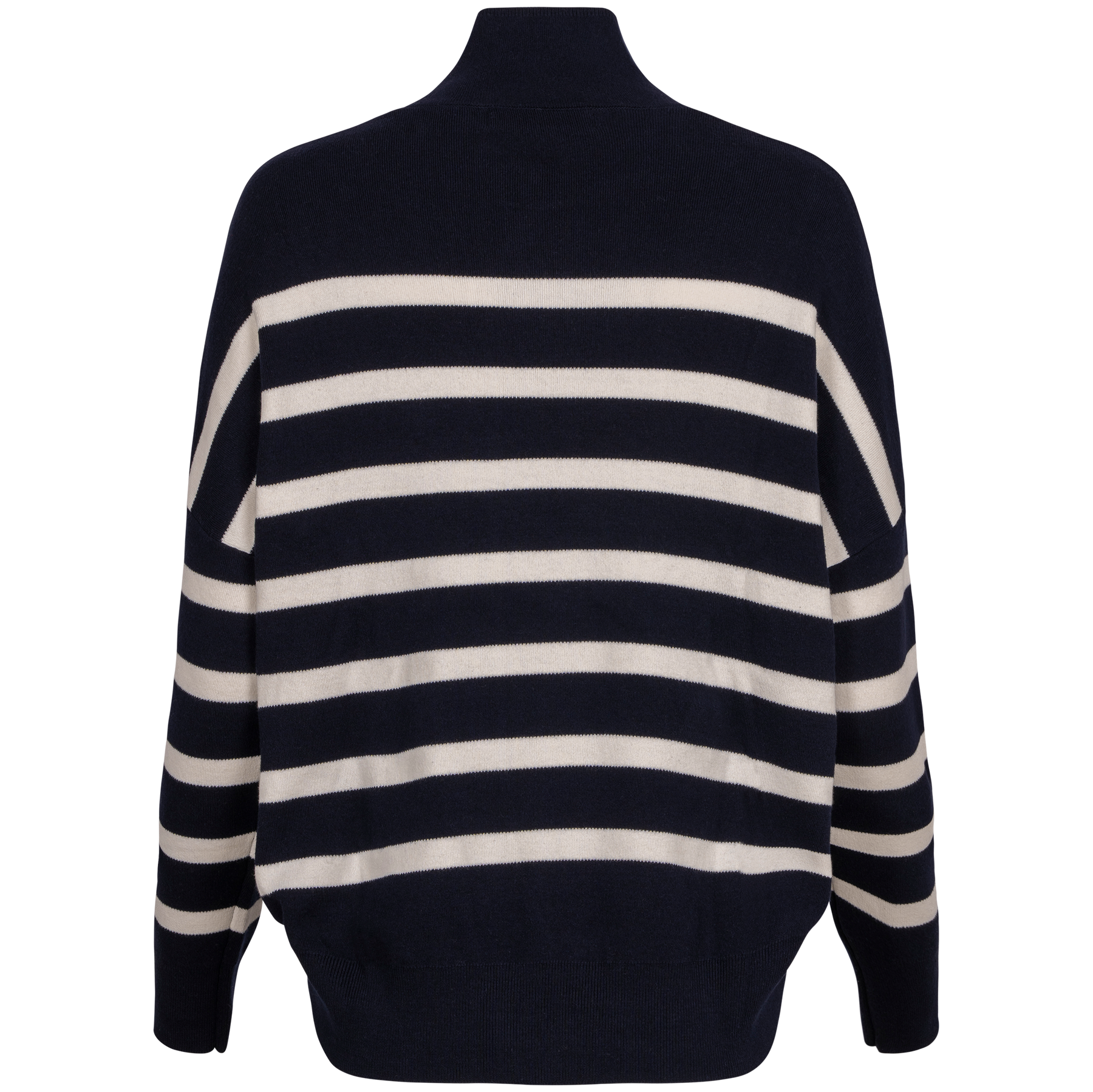 TenleyIW Turtleneck Pullover - Blå/Vit