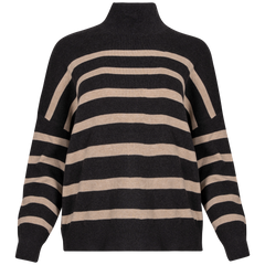 TenleyIW Turtleneck Pullover - Grey/Sandstone