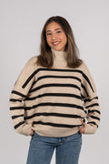 InWear TenleyIW Turtleneck Pullover - Sand/Svart