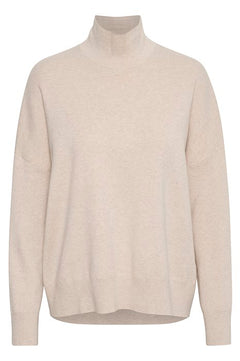 TenleyIW Turtleneck Pullover - Simply Taupe Melange