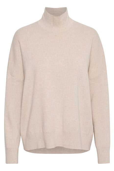 TenleyIW Turtleneck Pullover - Simply Taupe Melange