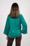 KotoIW Blouse - Ultramarine Green
