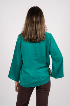KotoIW Blouse - Ultramarine Green