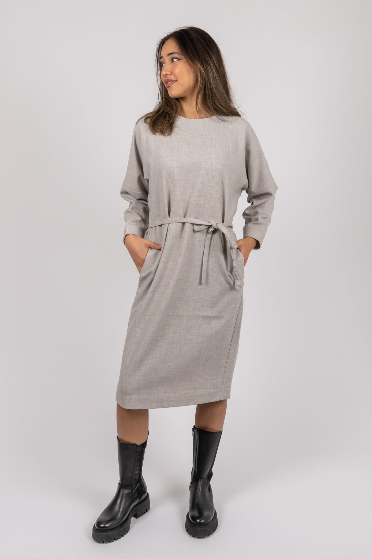 WadinaIW Dress - New Light Grey Melange