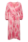 DimitraIW Wrap Dress - Pink Soft Shadow