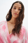 DimitraIW Wrap Dress - Pink Soft Shadow