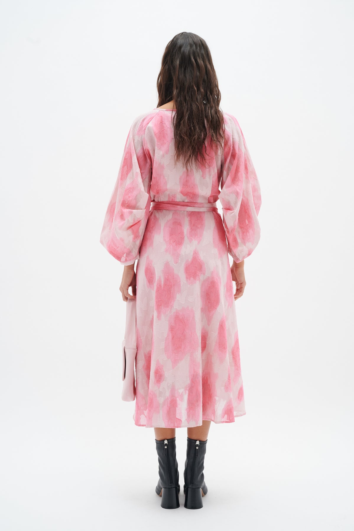 DimitraIW Wrap Dress - Pink Soft Shadow