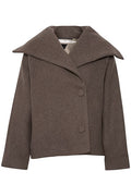 PerryIW Short Coat - Mocha Grey Melange