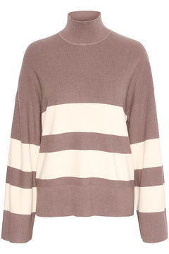 OthiliaIW Gittel Pullover - Whisper White/Sandy Grey
