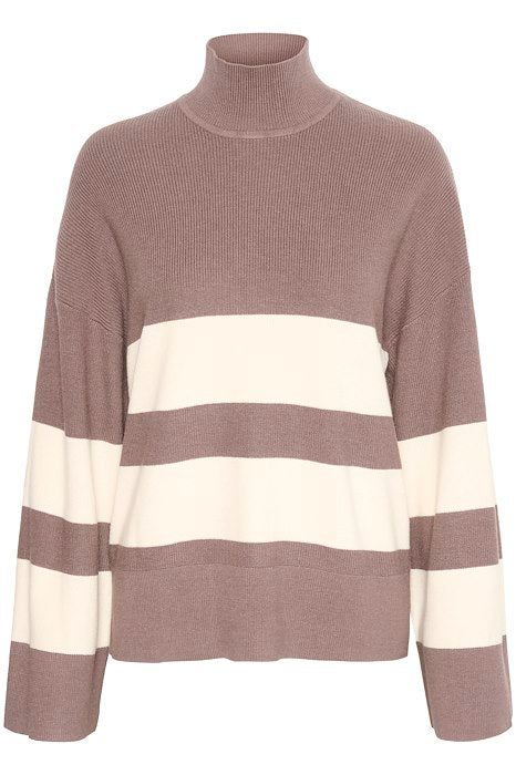 OthiliaIW Gittel Pullover - Whisper White/Sandy Grey