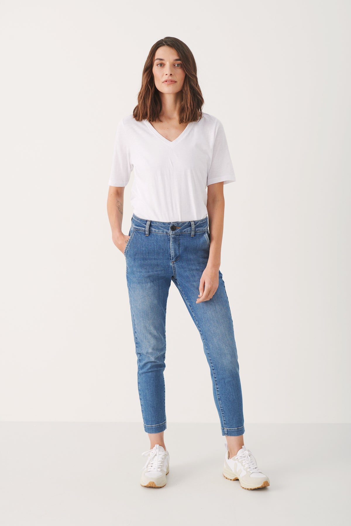 SoffiaPW Pants - Light Blue Denim
