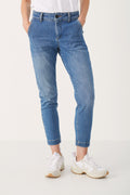 SoffiaPW Pants - Light Blue Denim