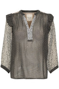 OrianaPW Blouse - Black Border Print
