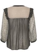 OrianaPW Blouse - Black Border Print
