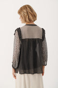 OrianaPW Blouse - Black Border Print