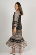 OrkidePW Dress - Black Border Print
