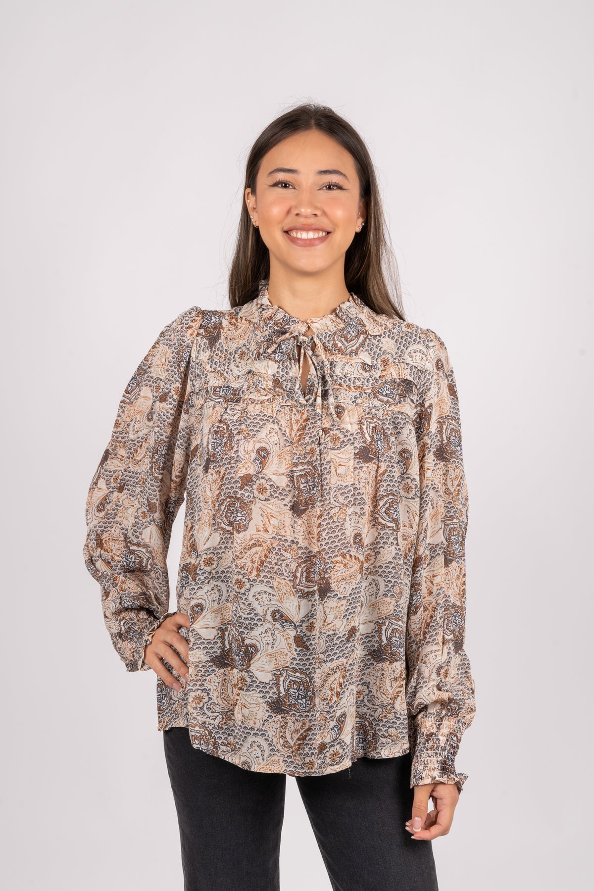 Randypw Shirt - Neutral Ornament Print