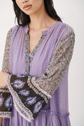 SophiaePW Dress - Purple Border Print