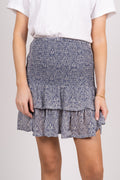 HeiPW Skirt - Blue Ornament Print