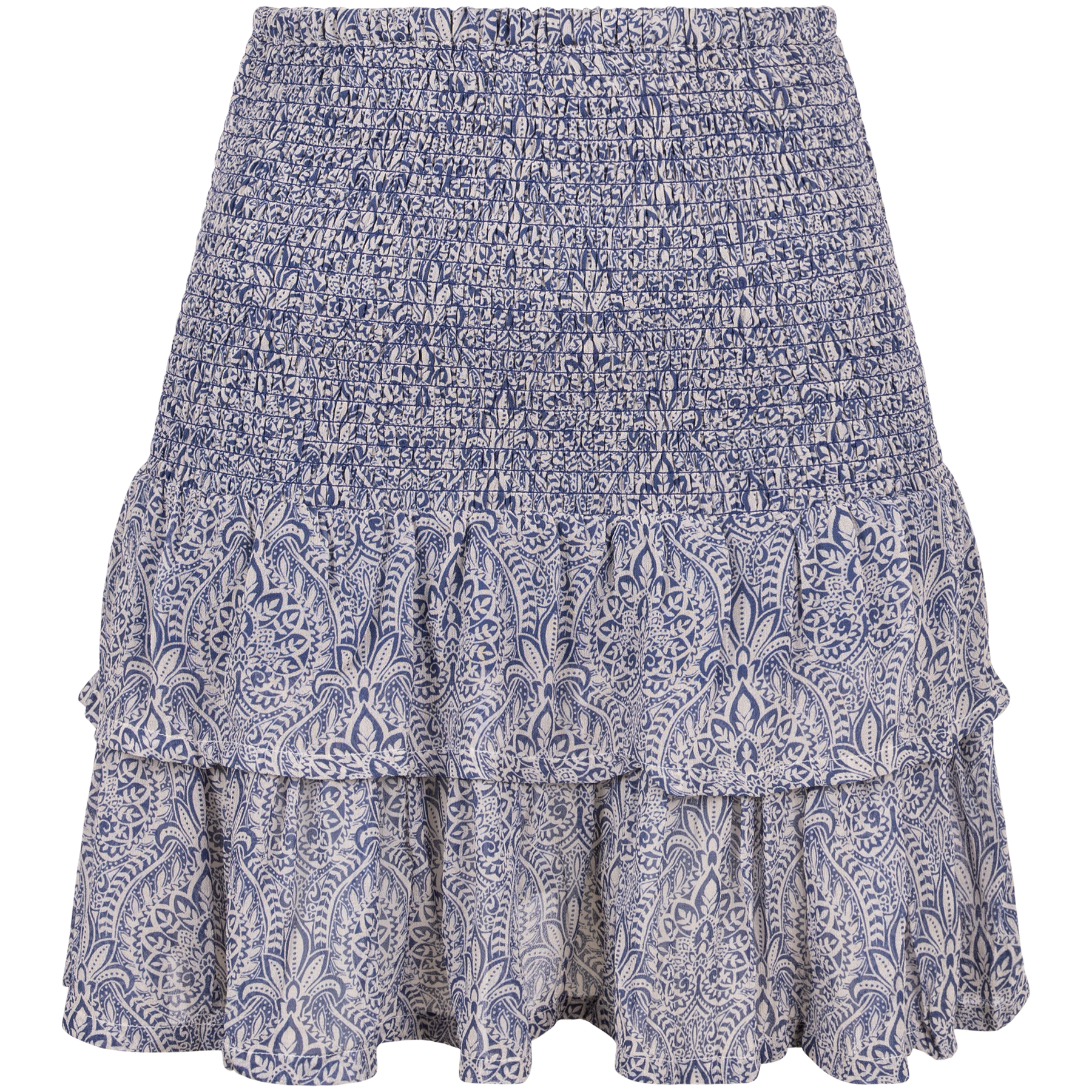 HeiPW Skirt - Blue Ornament Print