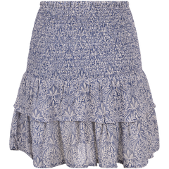HeiPW Skirt - Blue Ornament Print