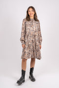 Randyspw Dress - Neutral Ornament Print