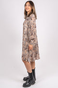 Randyspw Dress - Neutral Ornament Print
