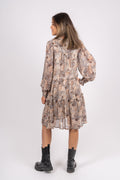 Randyspw Dress - Neutral Ornament Print