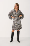 TrianaPW Dress - Texture Print Silver