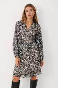 TrianaPW Dress - Texture Print Silver