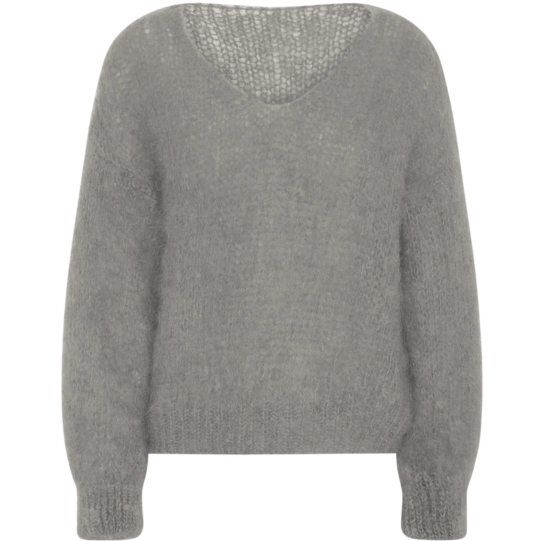 Milana Ls Mohair Knit - Grey