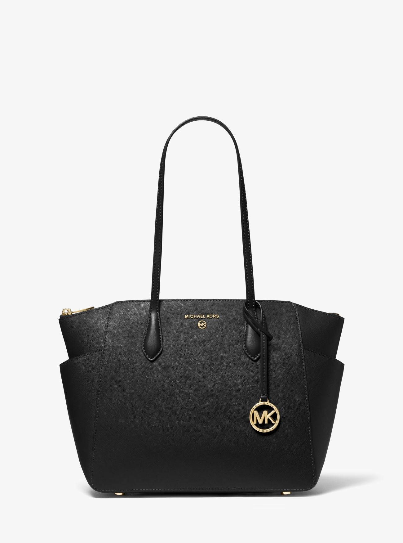 Marilyn Medium Saffiano Leather Tote Bag - Svart