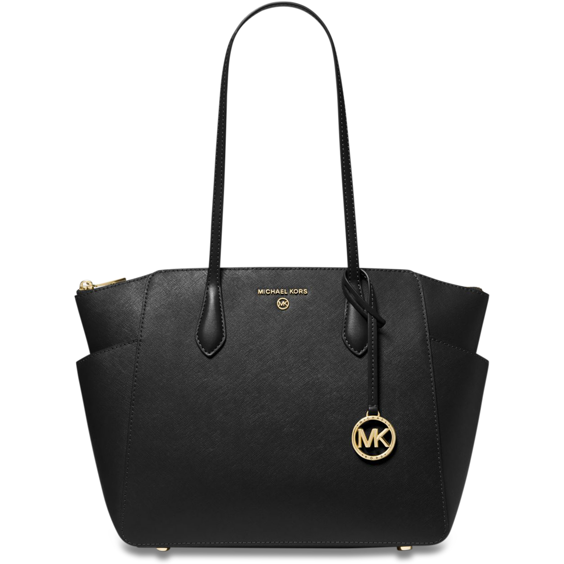 Marilyn Medium Saffiano Leather Tote Bag - Svart