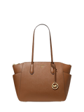 Marilyn Medium Saffiano Leather Tote Bag - Luggage