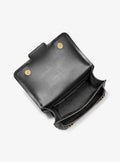 Heather Large Leather Shoulder Bag - Svart