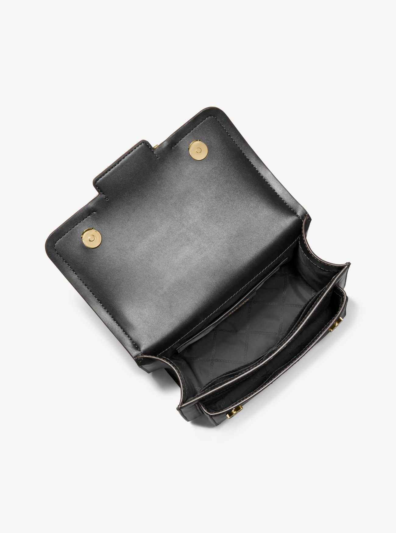Heather Large Leather Shoulder Bag - Svart