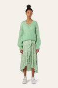 Milana Ls Mohair Knit - Light Green