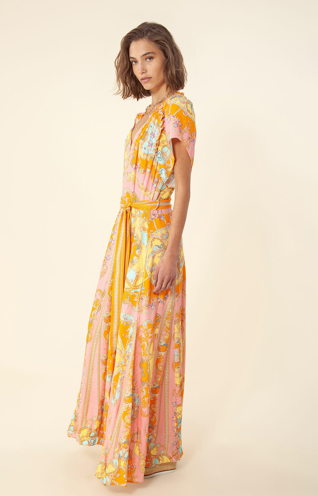 Feya Long Dress - Pink
